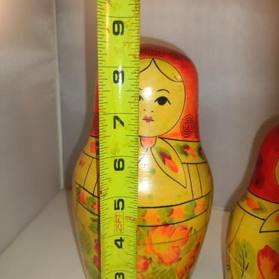 Russian Nesting Dolls- 13 Piece Set- Ranging from 8 1/2" to 1/8" Tall