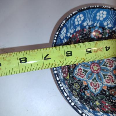 Hand Painted Turkish Design Bowl- Approx 6 1/2" in Diameter