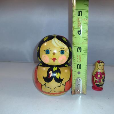 Russian Nesting Doll Design Trinket Box- Approx 3 5/8" Tall