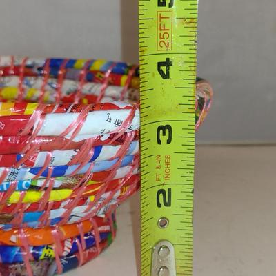 Colorful Hand Crafted Bowl from SPIRAL Foundation- Approx 7" in Diameter