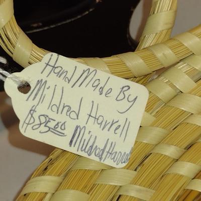 Hand Made, Artisan Created Sweetgrass Basket- Approx 16" x 11"