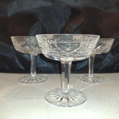 Waterford Crystal Champagne Coupe/Sherbet Glasses- Lismore Pattern- 8 Pieces