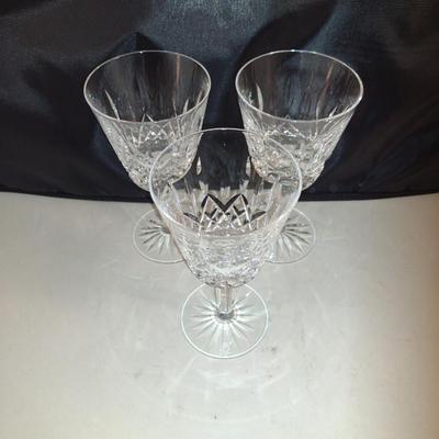 Waterford Crystal Claret Wine Glasses- Lismore Pattern- 8 Pieces