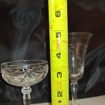 Collection of Cordial Glasses- Two Designs- 12 Pieces Total