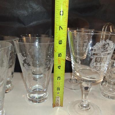 Collection of Glass/Crystal Glasses and Table Ware