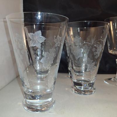 Collection of Glass/Crystal Glasses and Table Ware