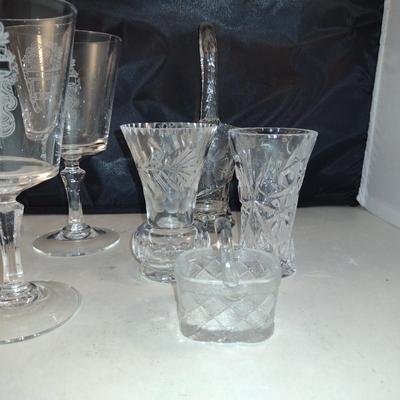 Collection of Glass/Crystal Glasses and Table Ware