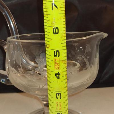 Krosno Poland Gravy Pitcher and Ladle