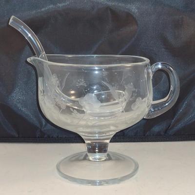 Krosno Poland Gravy Pitcher and Ladle