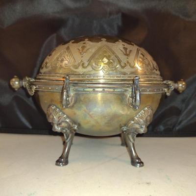 Vintage Rogers Smith & Co New Haven Butter Dish with Ice Hull