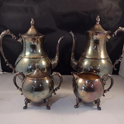 Tea Pot, Coffee Pot, Creamer and Covered Sugar Bowl