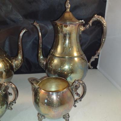 Tea Pot, Coffee Pot, Creamer and Covered Sugar Bowl
