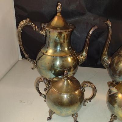 Tea Pot, Coffee Pot, Creamer and Covered Sugar Bowl