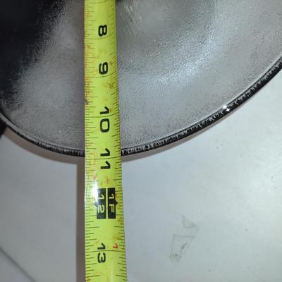 Covered Glass Cake Pedestal- Approx 11" in Diameter