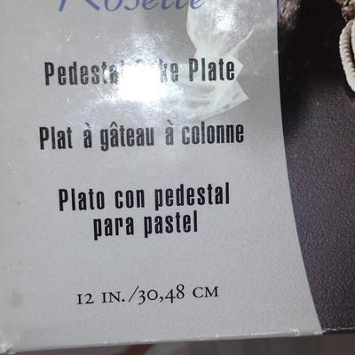 Colony Pedestal Cake Plate- Approx 12" in Diameter