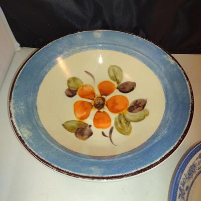 Pair of Porcelain Vegetable Bowls- Pier 1 and Churchill