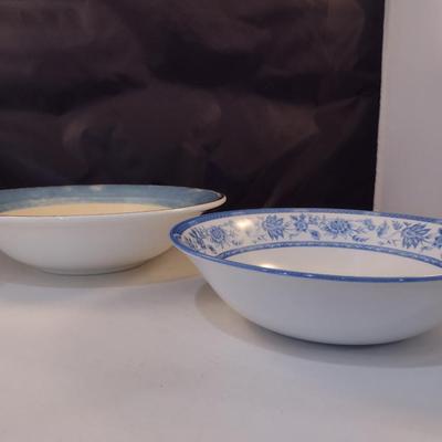 Pair of Porcelain Vegetable Bowls- Pier 1 and Churchill
