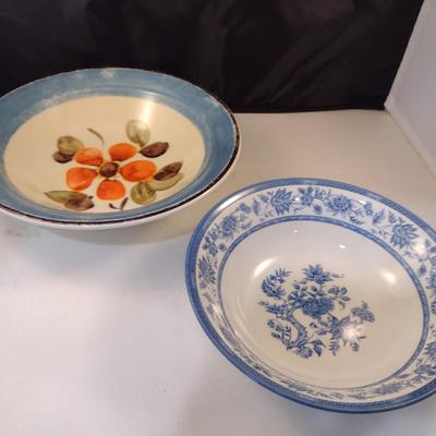 Pair of Porcelain Vegetable Bowls- Pier 1 and Churchill