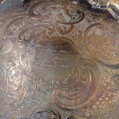 Collection of Metal Serve Ware- Trays and Bowls