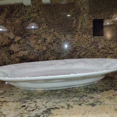 Italian Porcelain Turkey Platter- Approx 22 1/2" x 16"