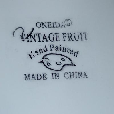 Oneida Hand Painted Divided Porcelain Serving Dish