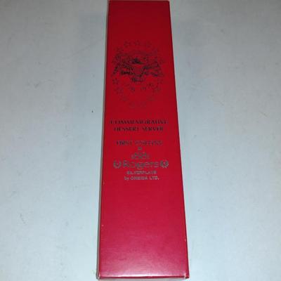 Oneida Silverplated Commemorative Dessert Server- New in Box