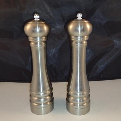 Pair of Salt and Pepper Grinders- 10" Tall