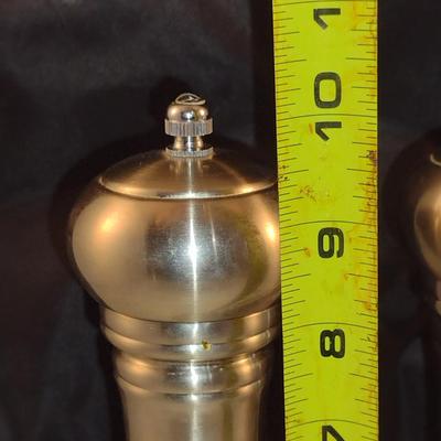 Pair of Salt and Pepper Grinders- 10" Tall