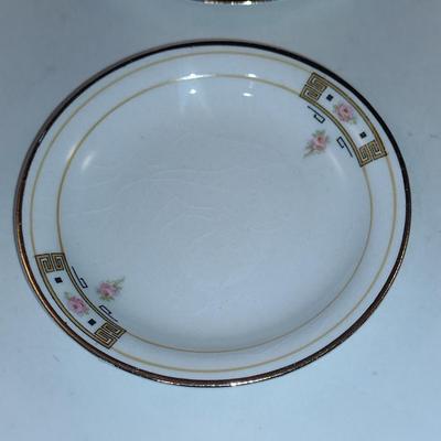 Vintage Butter Pat Plates- Nine Pieces- Possibly Noritake 'Beechmont' Pattern