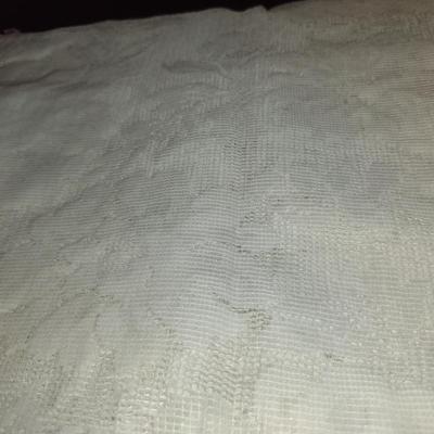 Table Cover and 8 Napkins- Lace Cover Measures Approx 55" x 75" (#8)
