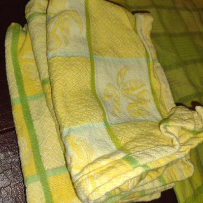 Table Cover and 8 Napkins- Lace Cover Measures Approx 64" x 98" (#9)
