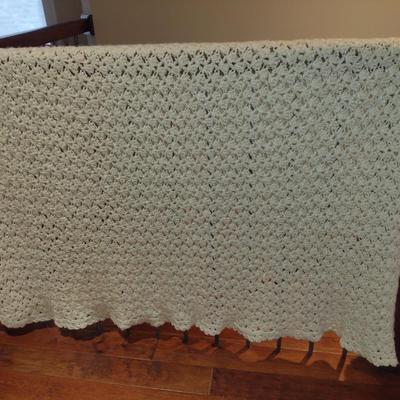 Pair of Handmade Needlework Throws