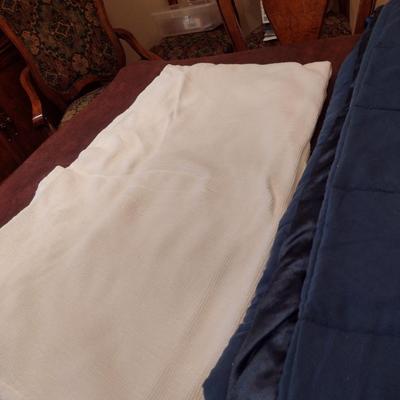Three Queen Size Blankets/Coverlets- Includes Biltmore Brand