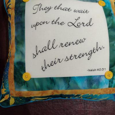 Pair of Handmade Pillows- Approx 11" Square