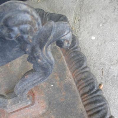 Antique Primitive Cast Iron Boot Scraper (FP)