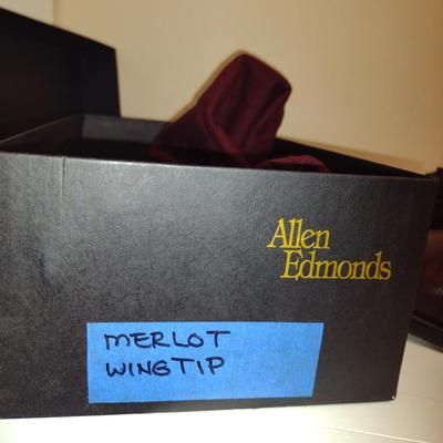 Allen Edmonds Men's Shoes- Merlot Wingtips- Size 9 1/2 (#3)