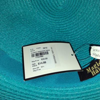 Magid Hat- Woven with Ribbon- New with Tag