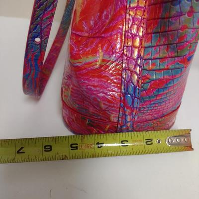 Brahmin Embossed Genuine Leather Handbag- Fiora Rainbow Fish Design from Melbourne Collection- New with Tag and Dust Bag