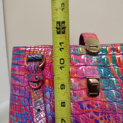 Brahmin Embossed Genuine Leather Handbag- Fiora Rainbow Fish Design from Melbourne Collection- New with Tag and Dust Bag