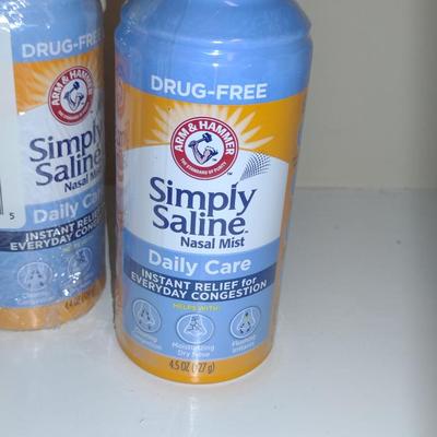 Arm and Hammer Simply Saline Mist- Five New and Sealed Bottles