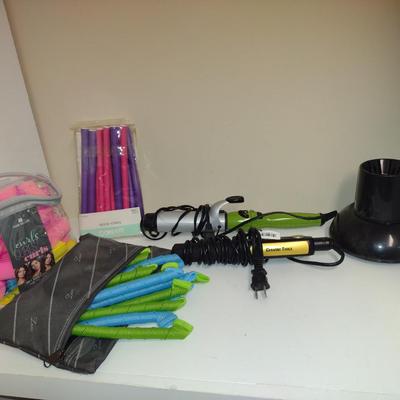 Assorted Hair Care Tools and Accessories