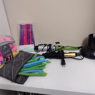 Assorted Hair Care Tools and Accessories