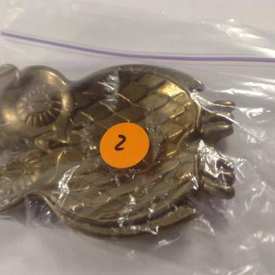 Vintage Brass Owl Design Ash Tray (#2)