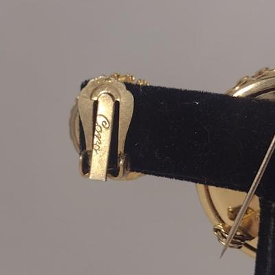 Vintage Coro Brooch and Clip Earring Set (#5)
