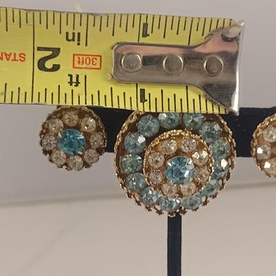 Vintage Coro Brooch and Clip Earring Set (#5)