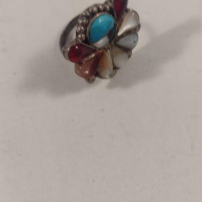 Trio of Sterling Silver Rings- Assorted Sizes (#10)