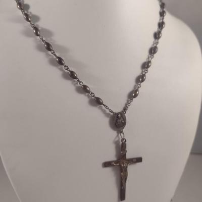 Sterling Silver Rosary/Prayer Beads (#13)