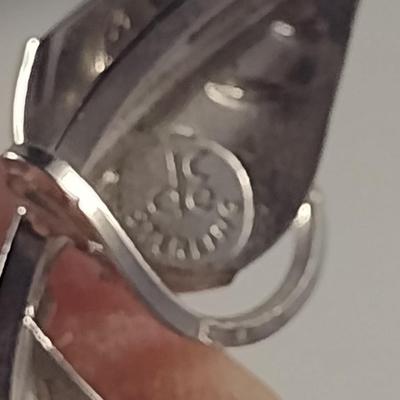 Vintage DCE Sterling Silver Leaf Design Brooch (#15)
