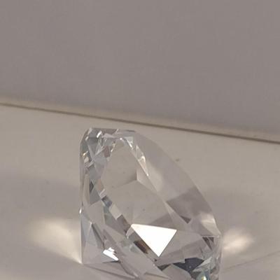 Diamond Shaped Paperweight- Approx 2 1/4" in Diameter