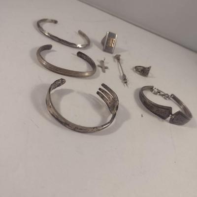 Collection of Silver Tone Jewelry (#17)